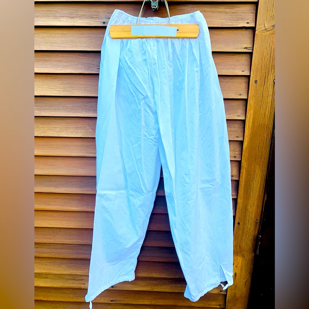 Egyptian white cotton thin lightweight unisex adult small pants